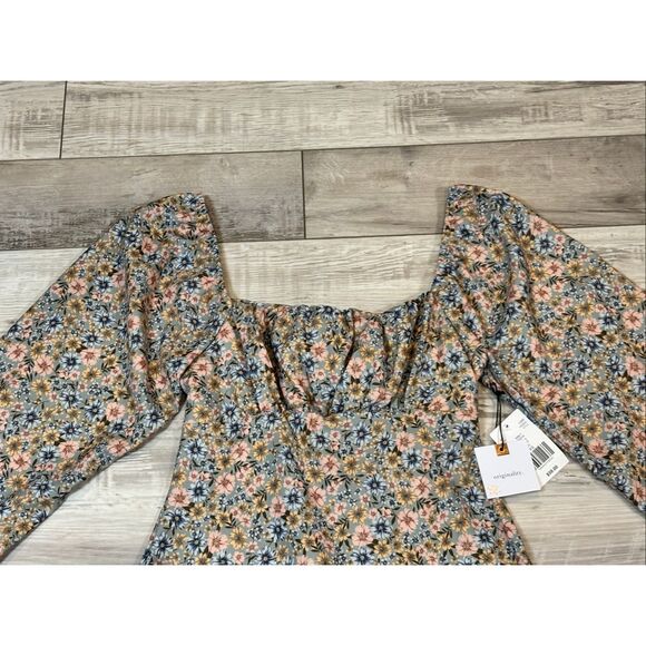 Originality floral mini dress keyhole size XS - Picture 2 of 12